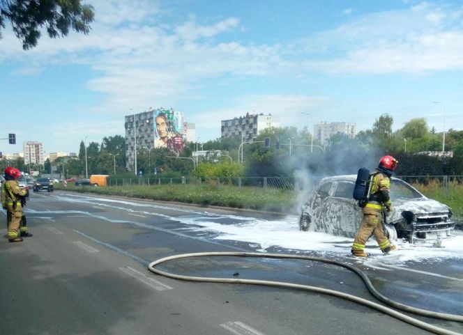 Pożar auta tarnowska3