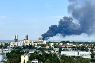 Pożar budynku elektrociepłowni w Rzeszowie