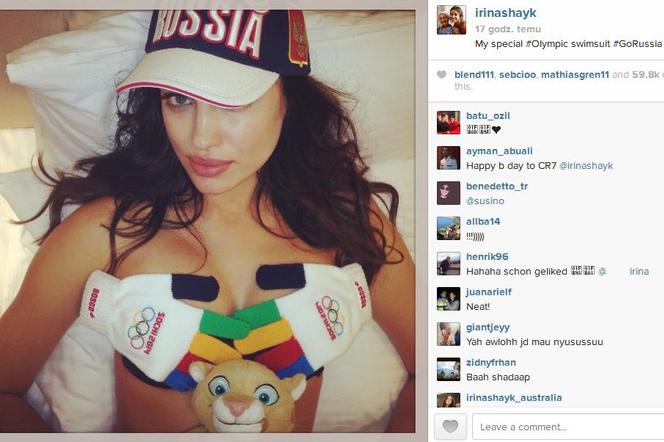 Irina Shayk nago promuje Igrzyska