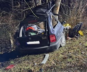 Śmiertelny wypadek pod Gostyninem. Trzy osoby zginęły w piątek trzynastego [ZDJĘCIA].