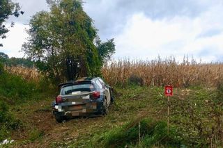 Groźne zdarzenie na Rajdzie Nyskim. Dwie osoby trafiły do szpitala
