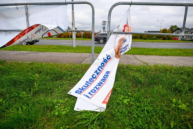 Kto posprząta Rzeszów z plakatów wyborczych? Ile maja na to czasu?