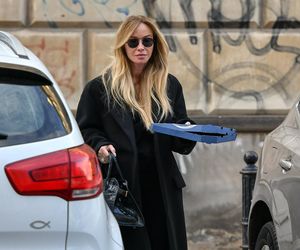 Joanna Przetakiewicz Bantleyem po pizzę