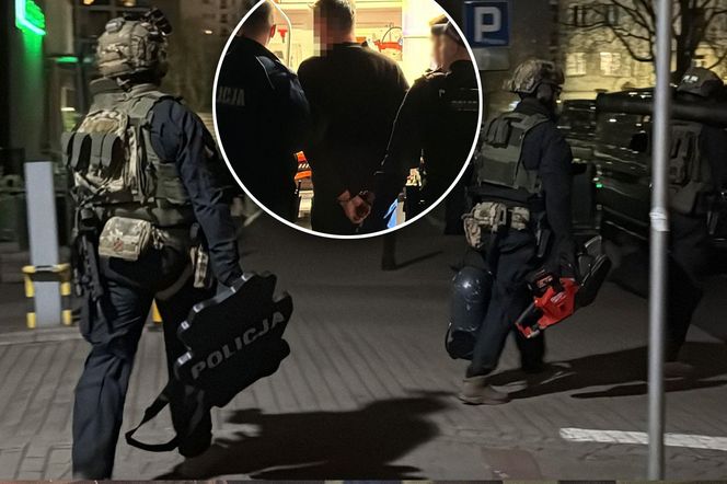 Antyterroryści na Grzybowskiej. Pilna akcja policji, jedna osoba zatrzymana