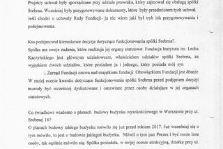  Protokół z przesłuchania Barbary Skrzypek. Prokuratura Okręgowa w Warszawie publikuje dokument