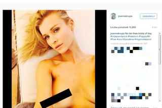 Joanna Krupa pływa NAGO w wielkim basenie przy swojej willi