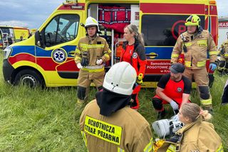 Wypadek podczas wyścigu w Krośnie. Wielu poszkodowanych 