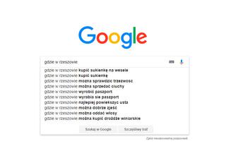 Rzeszów w Google