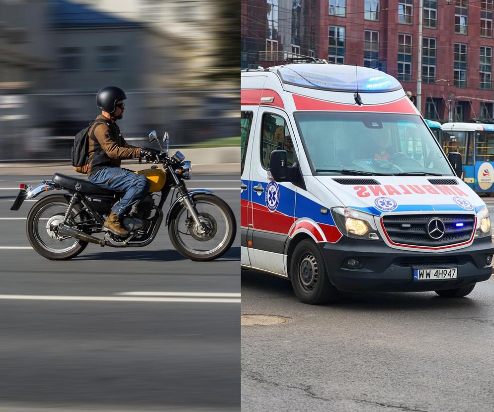 Śmiertelny wypadek pod Sieradzem. Nie żyje 15-latek jadący motocyklem 