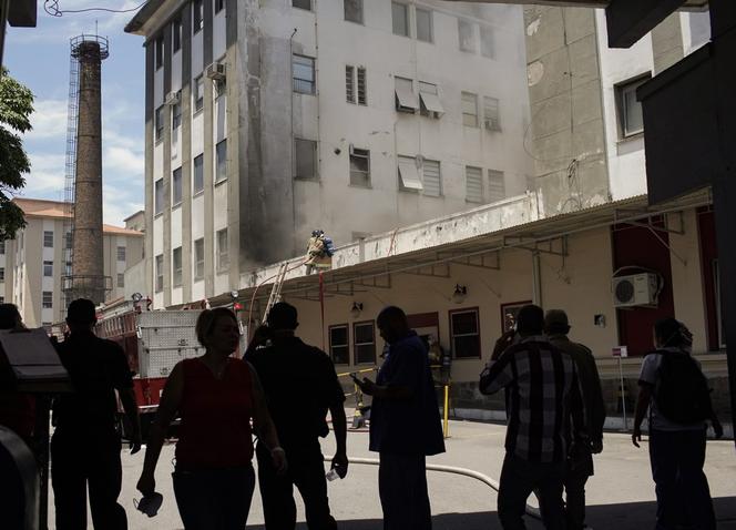 Pożar szpitala w Rio de Janeiro