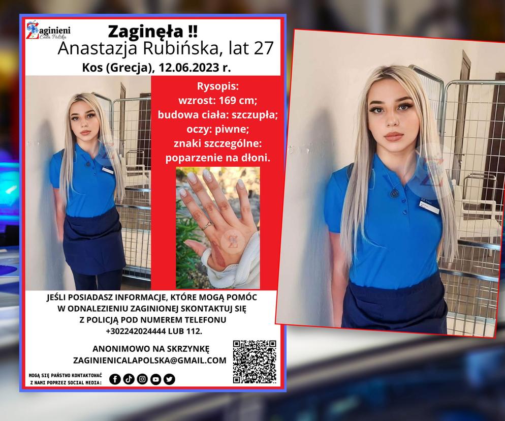 zaginiona Anastazja Rubińska