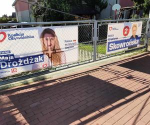 Rzeszowskie osiedla pozaklejane plakatami wyborczymi. Plakat na plakacie 