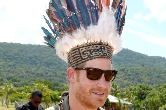książę Harry z wizytą w wiosce w amazońskiej puszczy