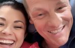 M jak miłość po wakacjach. Kinga (Katarzyna Cichopek) na planie, Piotrek (Marcin Mroczek)