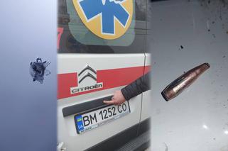 Ostrzelana karetka na drodze Sumy-Kijów