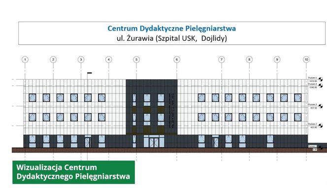 Wizualizacja Centrum Dydaktycznego Pielęgniarstwa