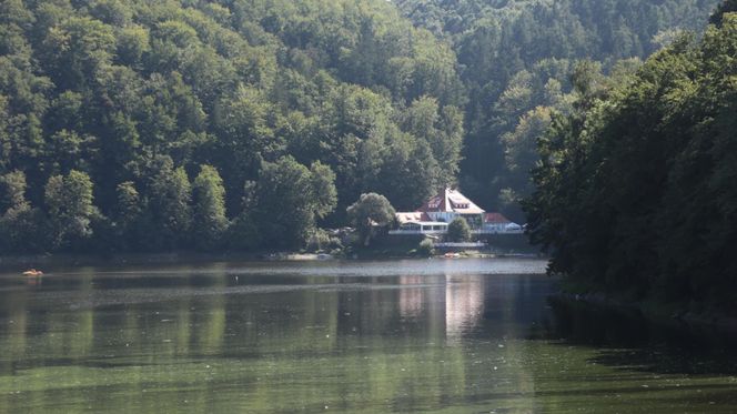 To najpiękniejsze jezioro na Dolnym Śląsku. Otoczone jest wzgórzami i lasami