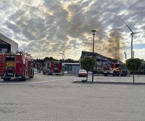 Pożar hali pod Kępnem