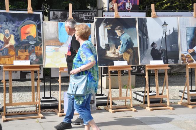 Rzemieślniczy Bazar w Kielcach. Były stoiska handlowe oraz atrakcje