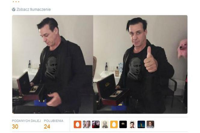 Till Lindemann popiera Putina? Rammstein komentuje sytuacje