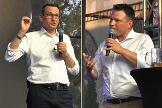 Morawiecki na akcji Piwo z Mentzenem. Było ostro! Nie powinienem tu przychodzić
