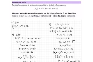 Mamy ODPOWIEDZI matury próbnej z matematyki rozszerzonej. Gotowe rozwiązania i klucz