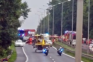 Tragiczny w skutkach wypadek na trasie DK86 w Katowicach
