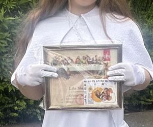 Pierwsza Komunia Święca córki Iwony Węgrowskiej 