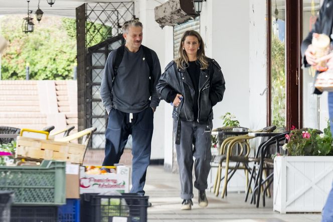 Grzegorz Damięcki i Magdalena Schejbal na spacerze