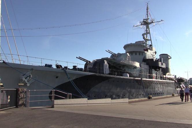 Okręt Błyskawica w grze „World of Warship”. Gracze często wybierają ten okręt