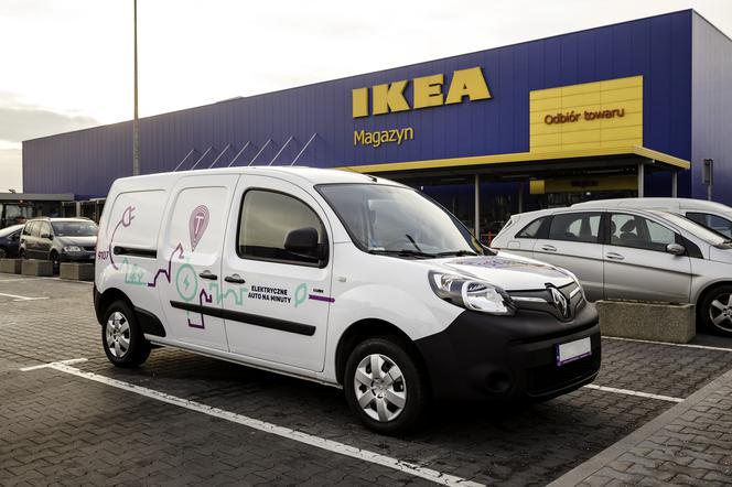 Elektryczne Renault Kangoo Z.E. pod IKEA Kraków