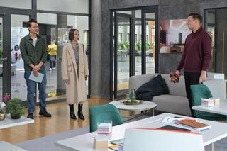 	Pierwsza miłość odc. 3805. Melka (Ewa Jakubowicz), Piotrek (Michał Mikołajczak), Krystian (Patryk Pniewski)