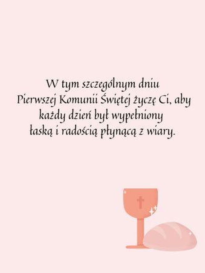 Dedykacja na komunię do książki