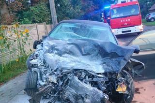 Śmiertelny wypadek pod Krotoszynem. Peugeot 31-latki i 80-latki stanął w płomieniach [ZDJĘCIA].