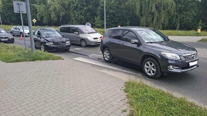 Wypadek u zbiegu ulic Radomskiej i Kaczyńskiej
