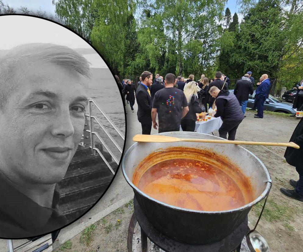 Przyjaciele gotowali zupę Damianówkę na pogrzebie Damiana Sobola