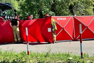 Emeryci wracali z pogrzebu, uderzyli w drzewo przy cmentarzu. Nie żyje jedna osoba