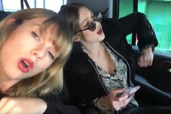 Taylor Swift i Gigi Hadid słuchają piosenki I dont wanna live forever