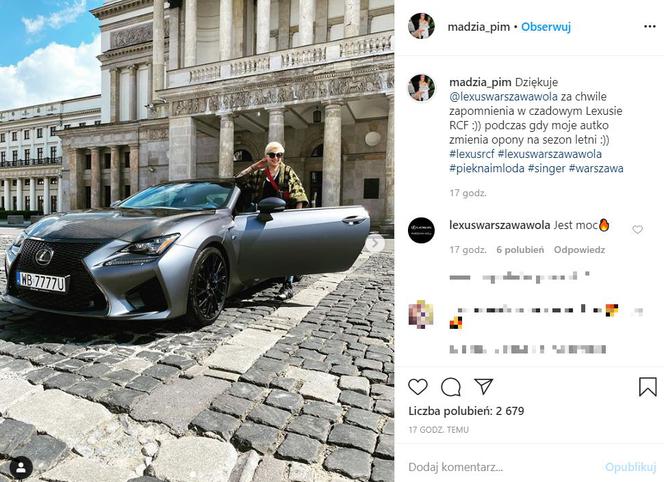 Magda Narożna z Pięknych i Młodych i jej samochód