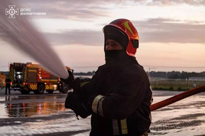 Atak rosyjskich dronów na Winnicę