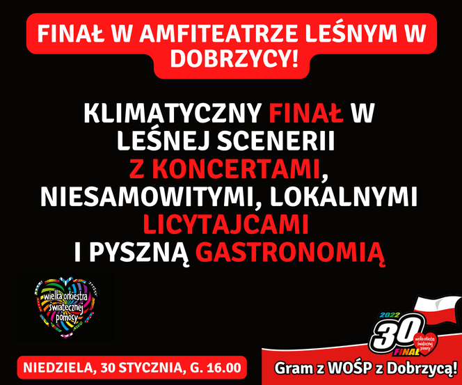 Już w najbliższą niedzielę odbędzie się finał Wielkiej Orkiestry Świątecznej Pomocy w Dobrzycy!