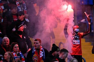 Ruch - Wisła: Wielkie racowisko kibiców