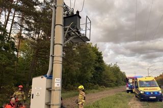 13-latek porażony prądem. Wszedł na słup energetyczny!