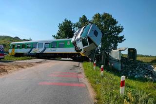 Wypadek na przejeździe w Dalanówku