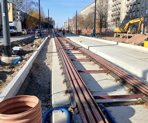 Budowa tramwaju do Dworca Zachodniego w listopadzie 2025 r.