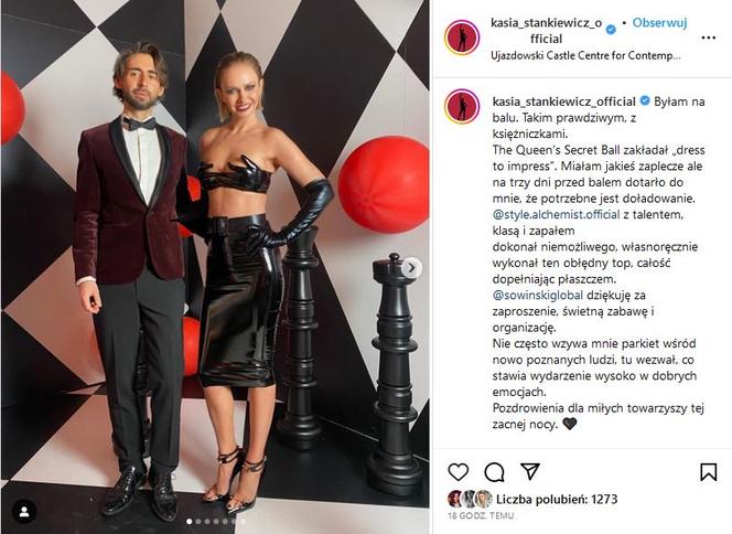 Kasia Stankiewicz złapana za piersi na balu! Obślizgłe dłonie nie mogły puścić
