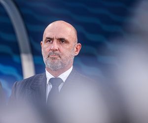 Michał Probierz wystrojony na Finlandia - Polska