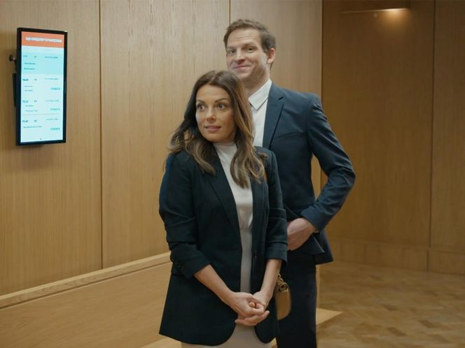 Barwy szczęścia, odcinek 3200: Łukasz (Michał Rolnicki), Kasia (Katarzyna Glinka)