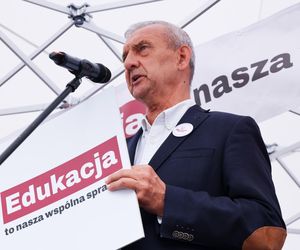 Protest nauczycieli w Warszawie (1.09.2025)