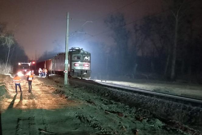 Lokomotywa zderzyła się ze składem towarowym